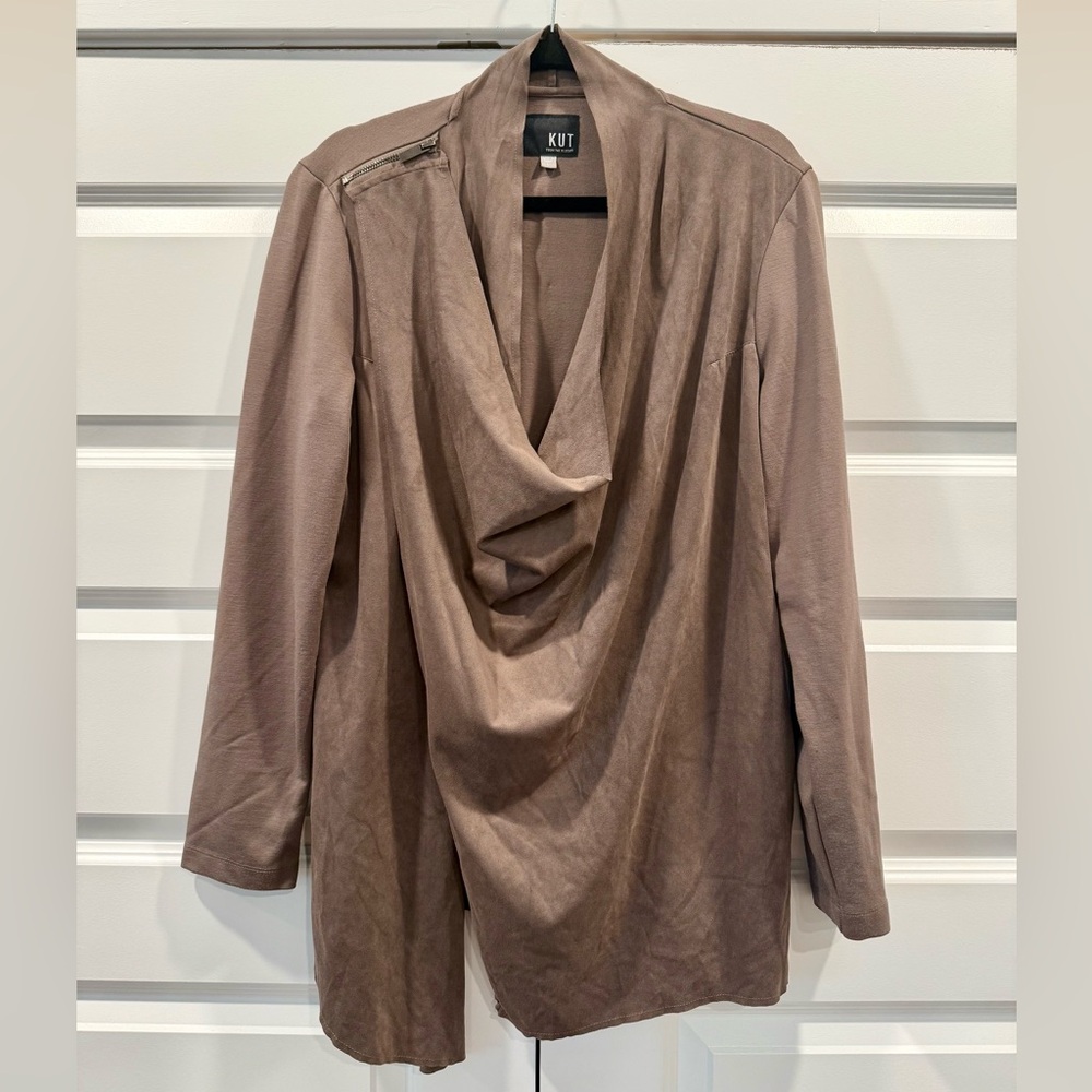 Kut from the Kloth Women's Brown Drape Blazer